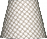 Lampenschirm beige Karo mittel S
